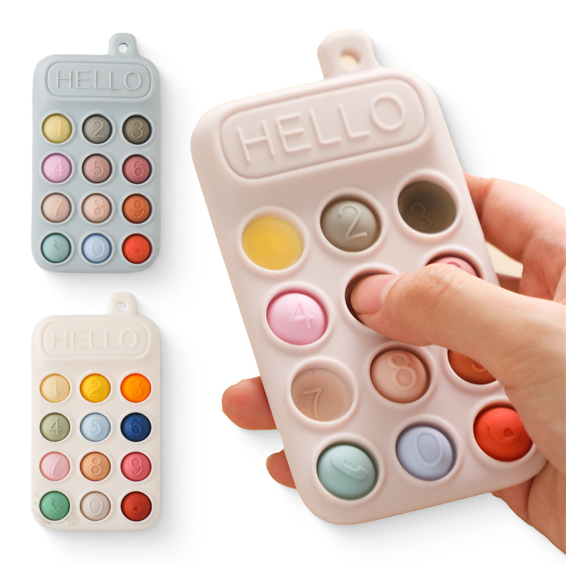 Baby Products Clicks - Baby Silicone Cell Phone Teether Toy