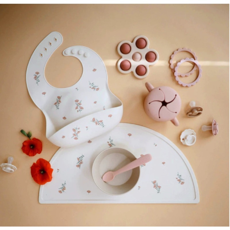 Suit Cute Feeding Bib, Food Bi - Silicone Baby Bibs ulasan dan harga