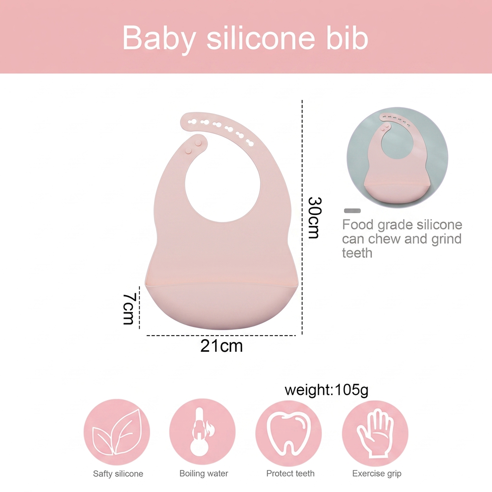 Baby Bibs for Mealtime Waterpr - Silicone Baby Bibs ulasan dan harga