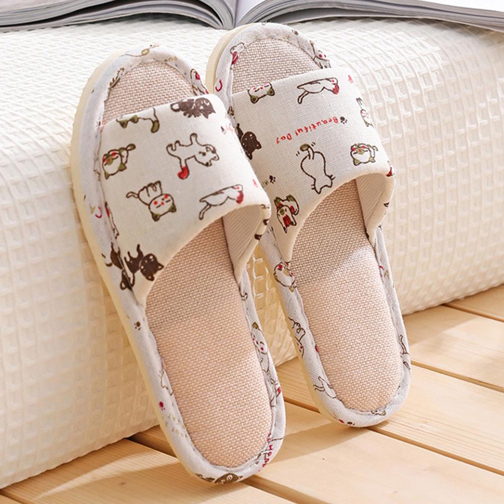 Women Flax Slippers Home Slipp - Baby Gate Stairs ulasan dan harga