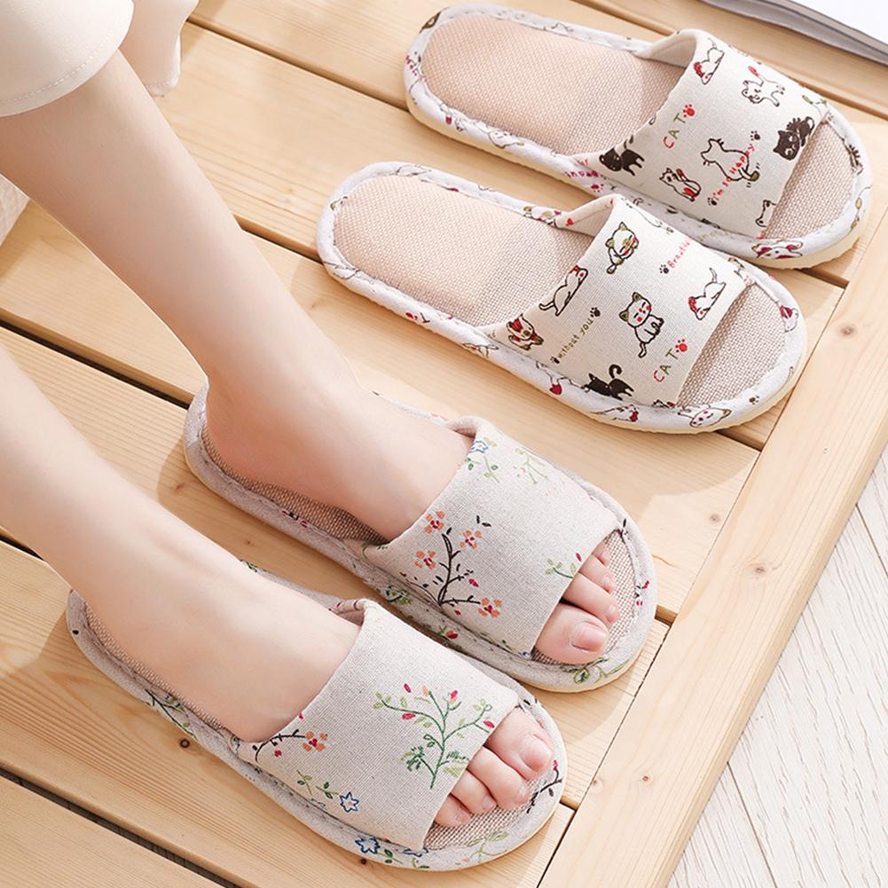 Women Flax Slippers Home Slipp - Baby Gate Stairs ulasan dan harga