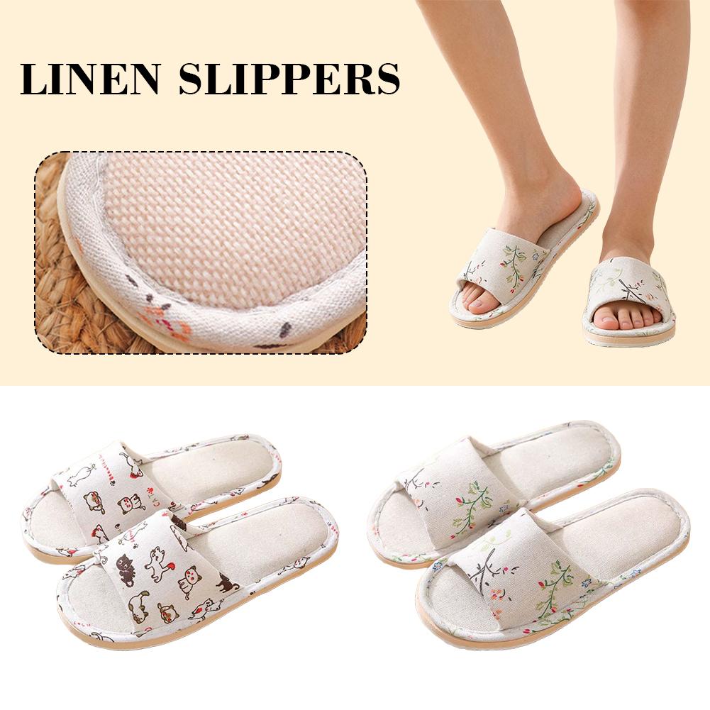Women Flax Slippers Home Slipp - Baby Gate Stairs ulasan dan harga